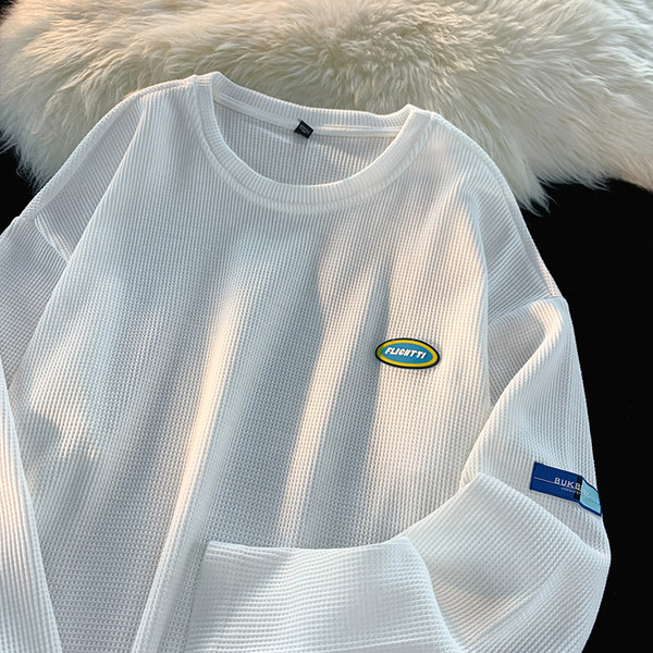 Cămașă casual pentru bărbați cu mânecă lungă cu logo