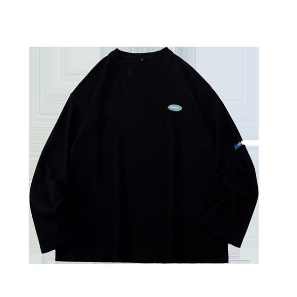 Cămașă casual pentru bărbați cu mânecă lungă cu logo