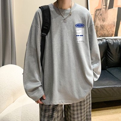 Muška majica s printom dugih rukava