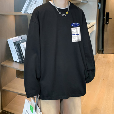 Muška majica s printom dugih rukava