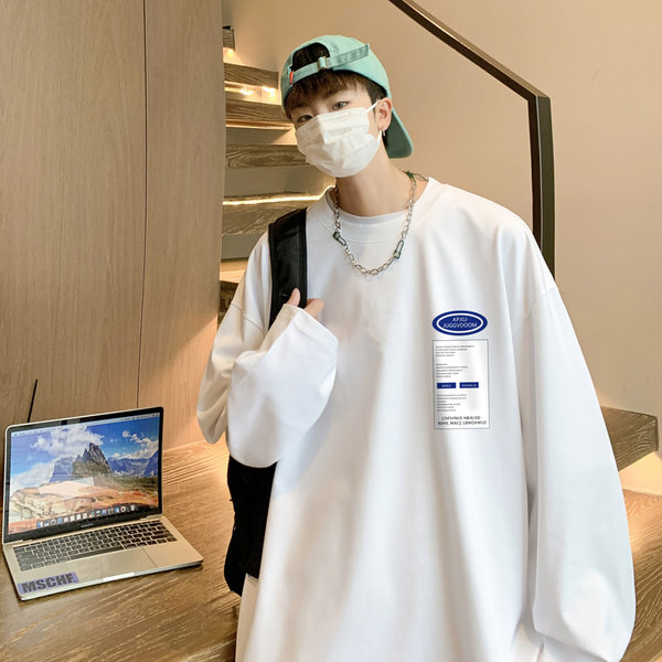 Muška majica s printom dugih rukava