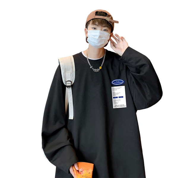 Muška majica s printom dugih rukava