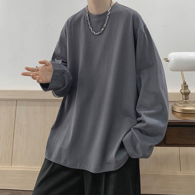 Široki model muške majice - jednobojna