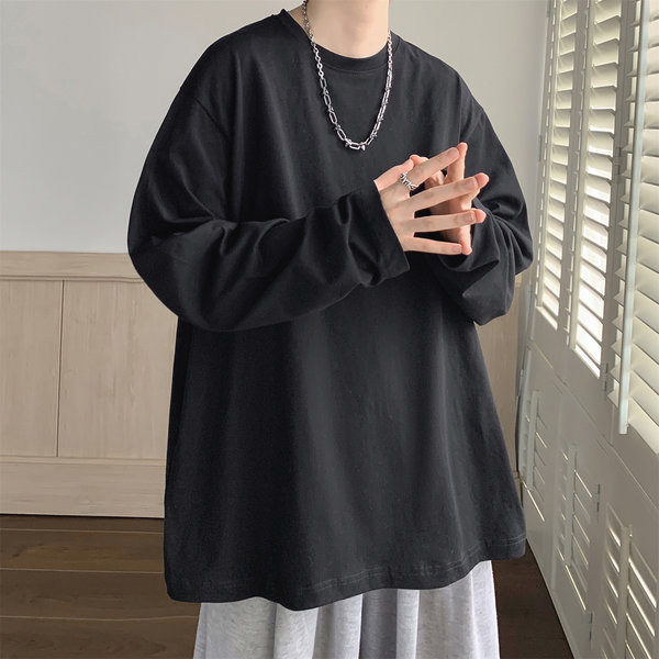 Široki model muške majice - jednobojna