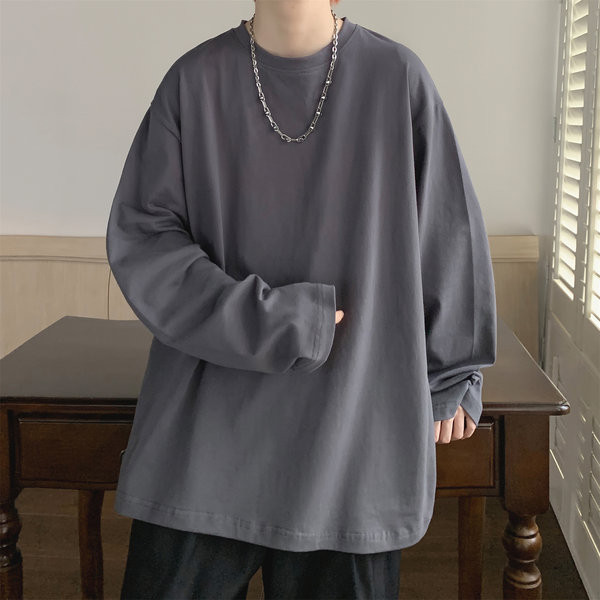 Široki model muške majice - jednobojna