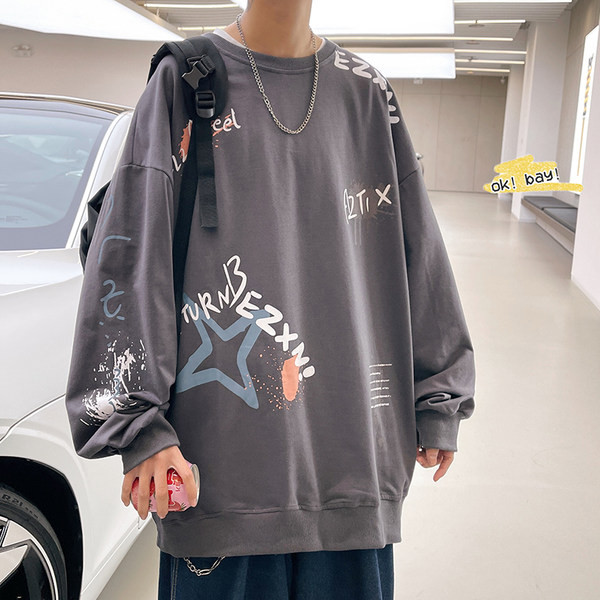 Alkalmi férfi nadrág ovális nyakkivágással és mintával