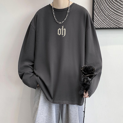 Vyriška laisvalaikio palaidinė apvaliu kaklu