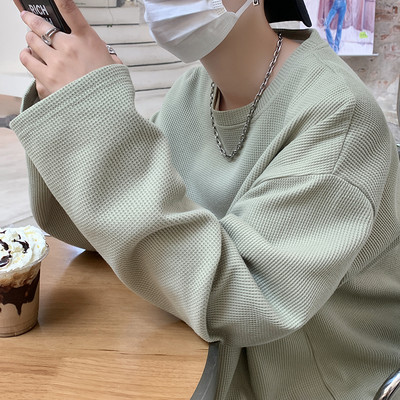 Bluză cu mânecă lungă, casual, pentru bărbați