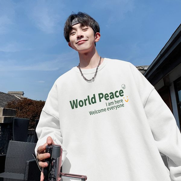 Vyriška laisvalaikio palaidinė su ovalia iškirpte ir ilgomis rankovėmis