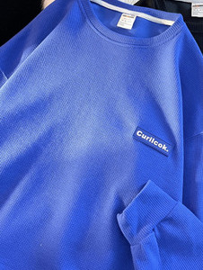 Új modell férfi széles logós blúz