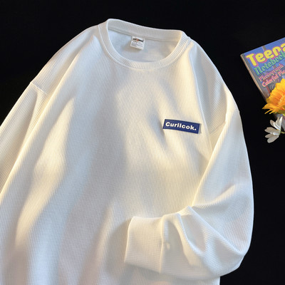 Új modell férfi széles logós blúz