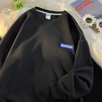 Új modell férfi széles logós blúz