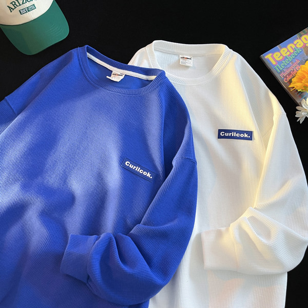 Új modell férfi széles logós blúz