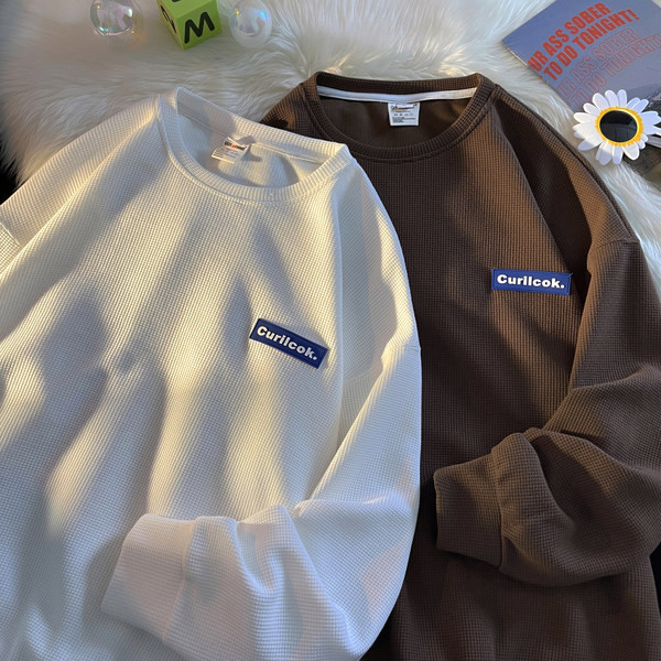 Új modell férfi széles logós blúz