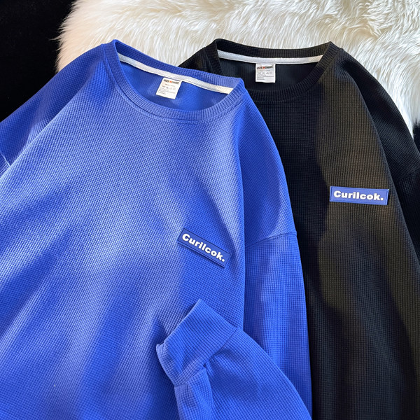 Új modell férfi széles logós blúz