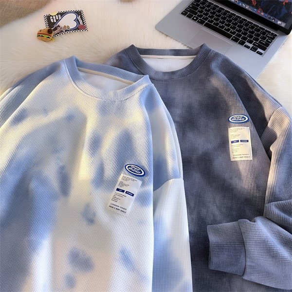 Bluză casual bărbătească cu logo-ul cu gât
