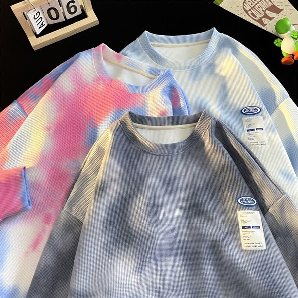 Bluză casual bărbătească cu logo-ul cu gât