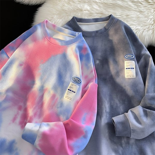 Bluză casual bărbătească cu logo-ul cu gât