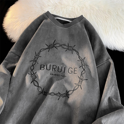 Alkalmi férfi blúz hímzéssel