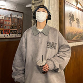 Cămașă casual pentru bărbați cu guler, nasturi și inscripții