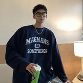 Új modell széles férfi blúz, nyomott felirattal