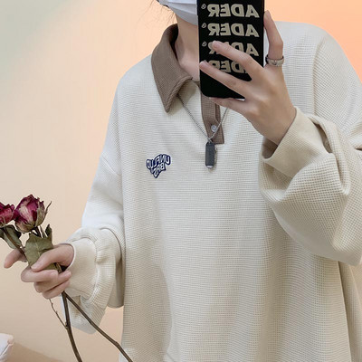 Bluză casual bărbătească cu broderie - trei culori