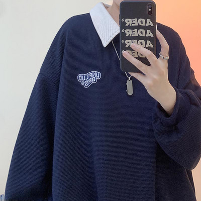 Bluză casual bărbătească cu broderie - trei culori