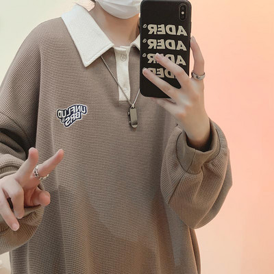 Bluză casual bărbătească cu broderie - trei culori