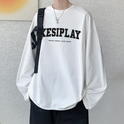 Bluză bărbătească model larg cu mâneci lungi