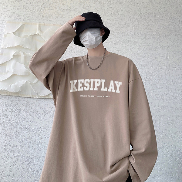 Bluză bărbătească model larg cu mâneci lungi