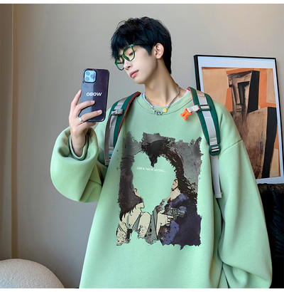 Vyriška palaidinė su aplikacijomis plataus rašto