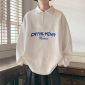 Vyriški laisvalaikio marškinėliai su apykakle ir užtrauktuku