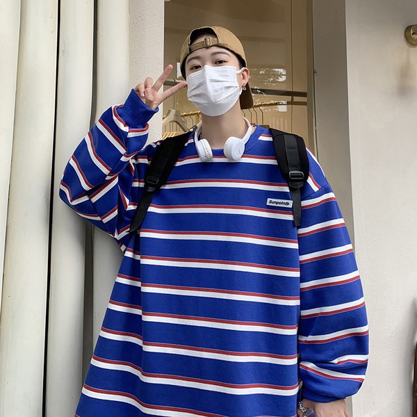 Bluza barbati cu dungi - model retro