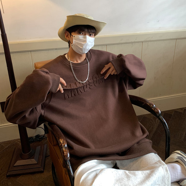 Bluză bărbați model larg cu element 3D