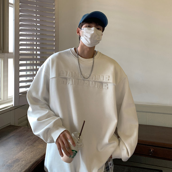 Bluză bărbați model larg cu element 3D