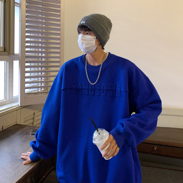 Bluză bărbați model larg cu element 3D