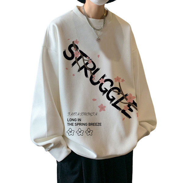 Široki model muške bluze sa natpisom