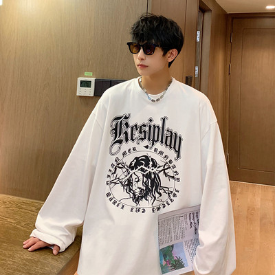 Plataus modelio vyriška palaidinė su raštu - kelių spalvų