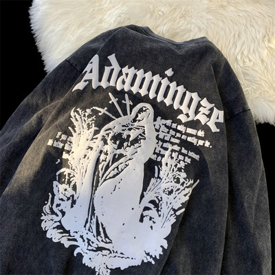 Alkalmi férfi blúz mintával és ovális nyakkivágással