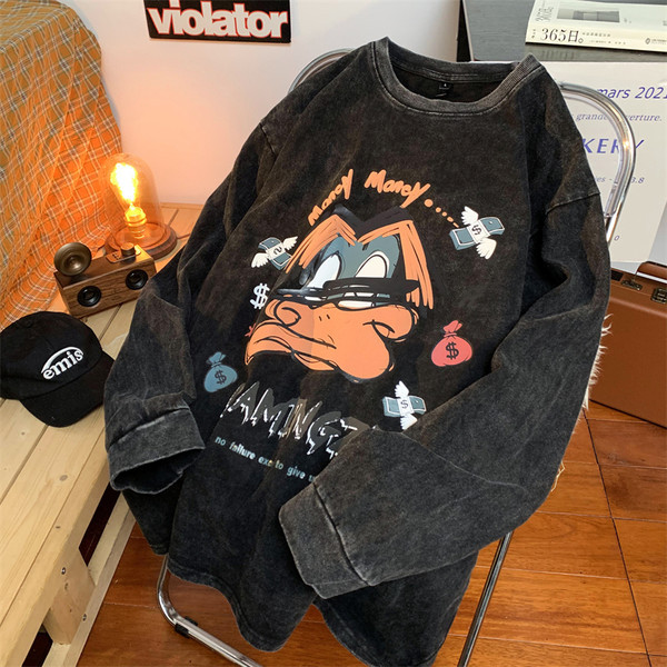 Alkalmi férfi blúz mintával és ovális nyakkivágással