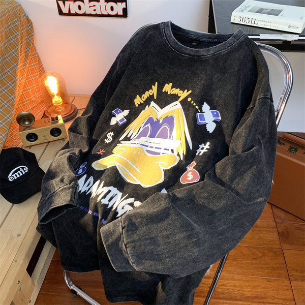 Alkalmi férfi blúz mintával és ovális nyakkivágással