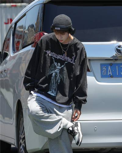 Férfi blúz két színű mintával