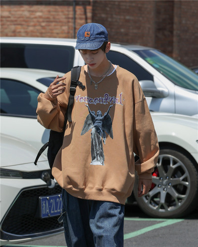 Férfi blúz két színű mintával