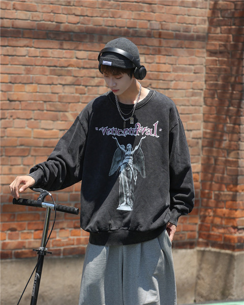 Férfi blúz két színű mintával