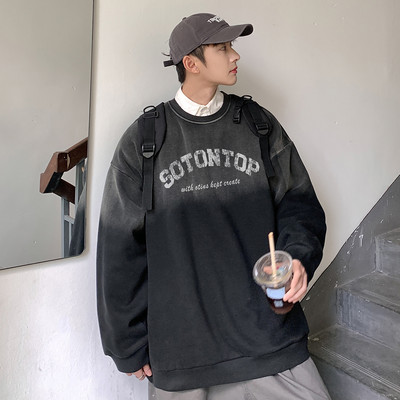 Férfi alkalmi hosszú ujjú mintás blúz