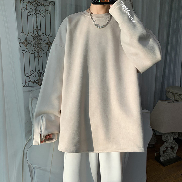 Široka muška bluza s patentnim zatvaračem na rukavu