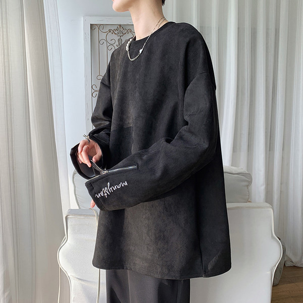 Široka muška bluza s patentnim zatvaračem na rukavu