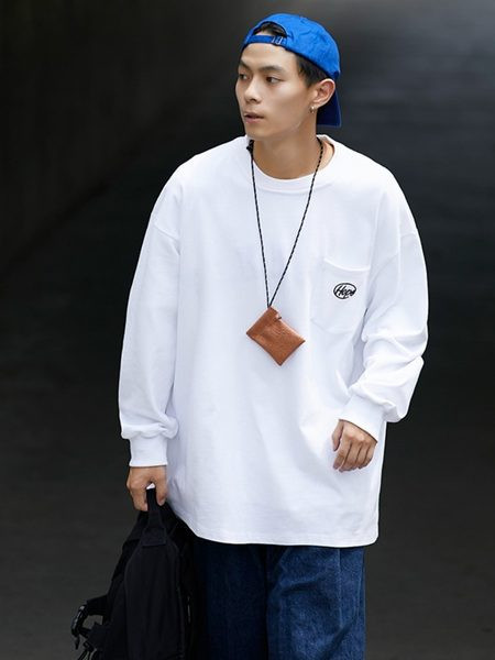 Bluză pentru bărbați cu model lat cu logo