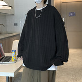 Férfi blúz mindennapi használatra, ovális nyakkivágással