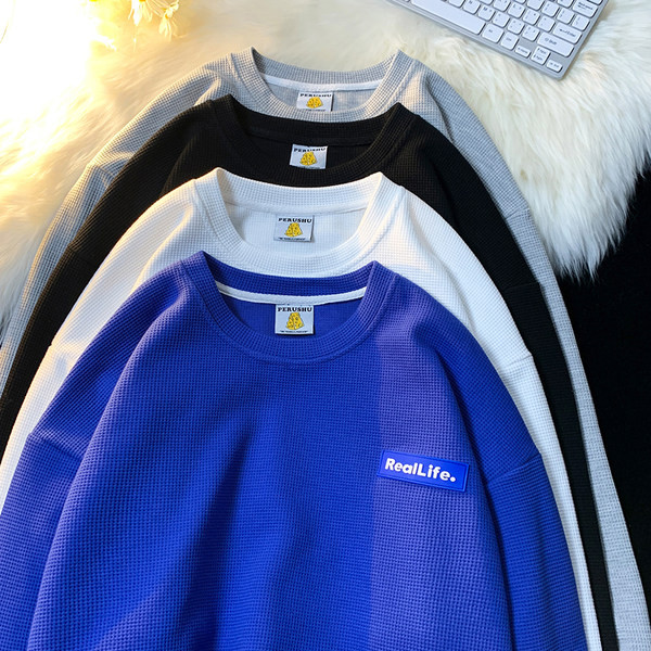 Bluză bărbătească cu guler oval în diferite culori